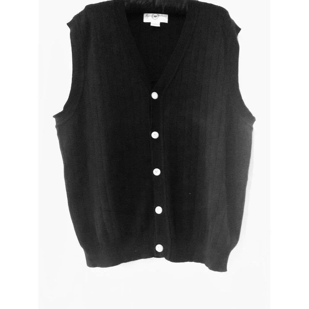 BAYRON NELSON Eleven Straight Men's Black Vest Size L ( 865)